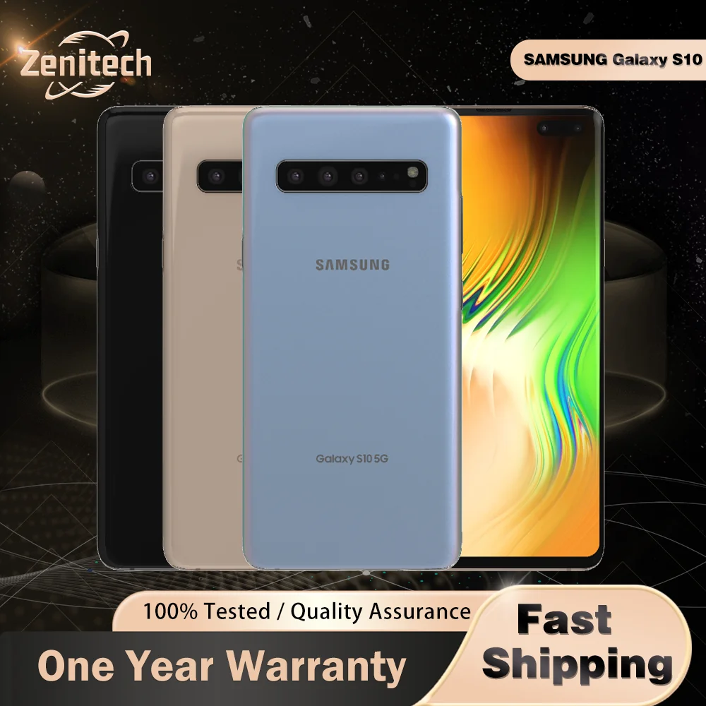 Original Samsung Galaxy S10 G973U1 G973F 4G Mobile Phone 6.1