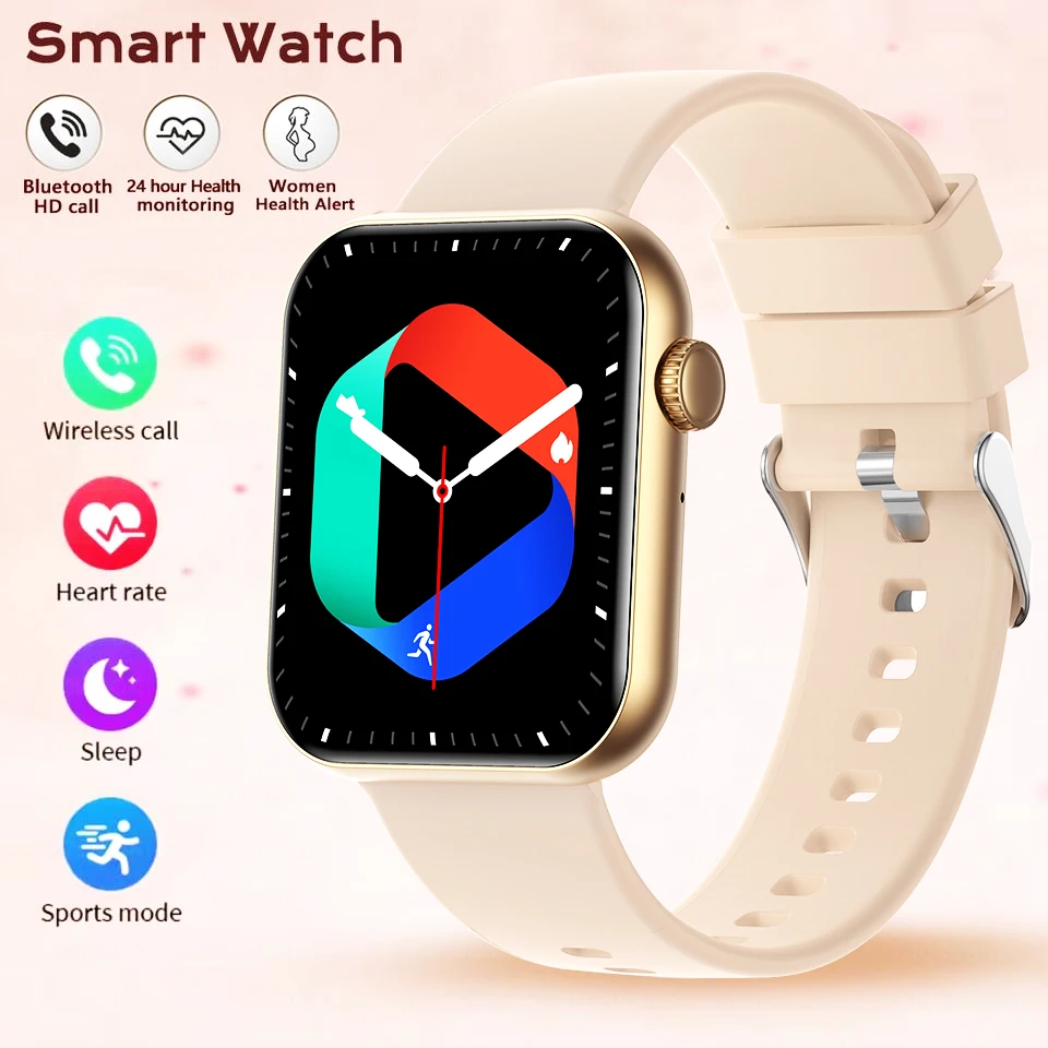 ECG+PPG Waterproof Watches Women HD Bluetooth Call Smartwatch Men Support 120 Sports Women Rotary Keys Smart Watch 1.81 Inch+Box