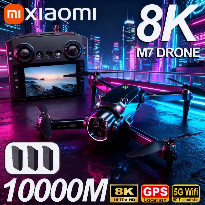 Xiaomi M7 Drone 8K Aerial HD Dual Camera Photography Intelligent Obstacle Avoidance Brushless Motor 5G WIFI GPS Return UAV