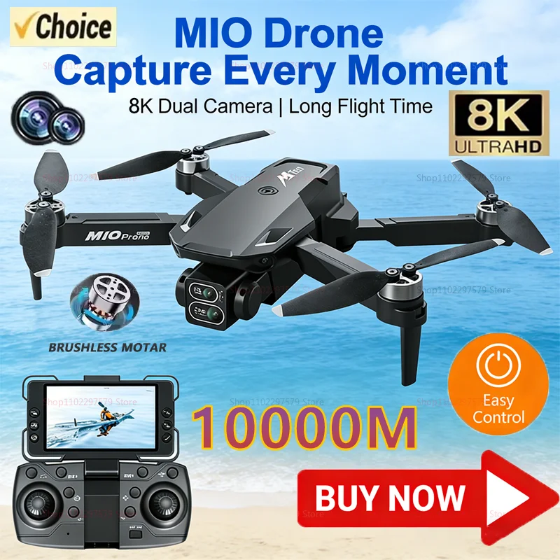 M10 Drone Brushless Motor Professional 8K HD With Photoable screen remote control UAV Four-Rotor Helicopter Toys For Beginners