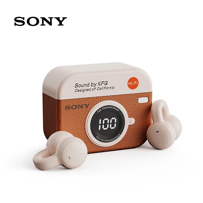 Original Sony Q87 Wireless Bluetooth Headphones Headset With Mic Noise Canceling Earphones Clip Ear Music Sports Gaming Earplug