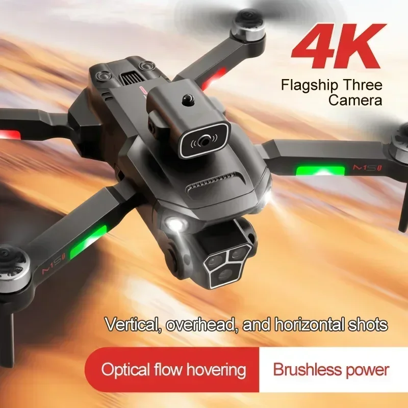 New M1S Drone 8K Professional Triple Camera Obstacle Avoidance Aerial Foldable RC Quadcopter Drone Brushless Motor