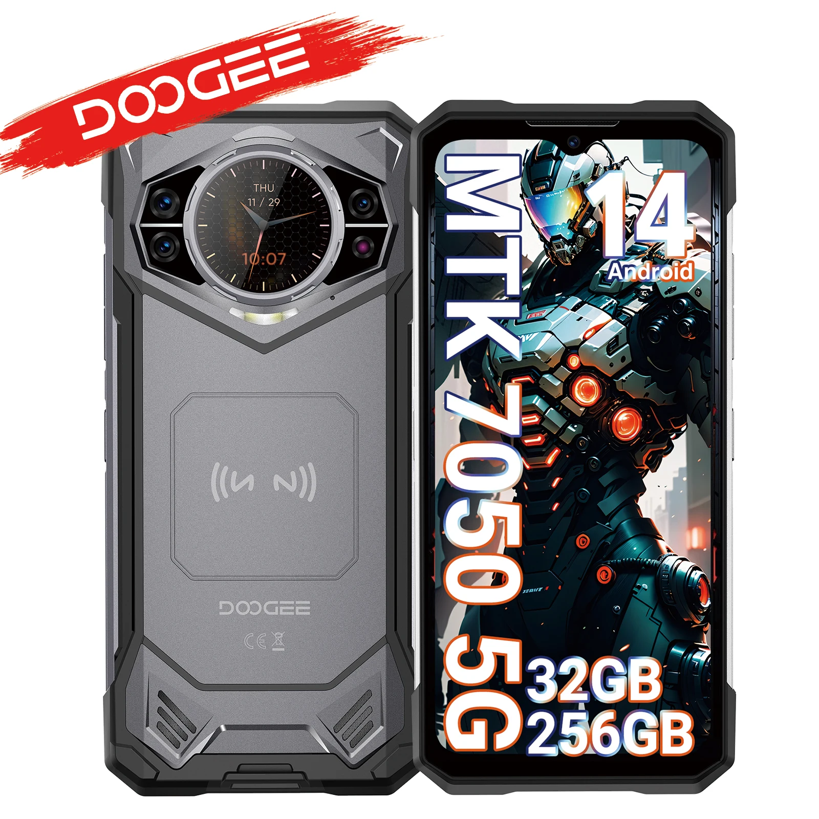 Global Version DOOGEE S200 5G Rugged Phone 32GB 256GB 1.32