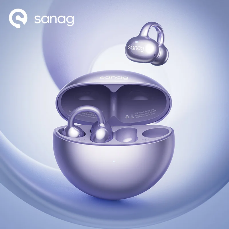 Sanag S6S Free Open Ear Clip on Earphones 3D Sound Bluetooth Headphones OWS Sport Wireless Headset Touch Control APP EQ Setting