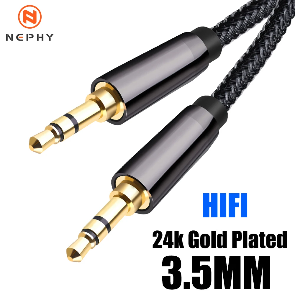 High quality 3.5mm To 3.5 mm TRS Jack Aux Cable For Car Headphones Phone HIFI Stereo Sound Audio Connector Long Wire 1 10 Meters