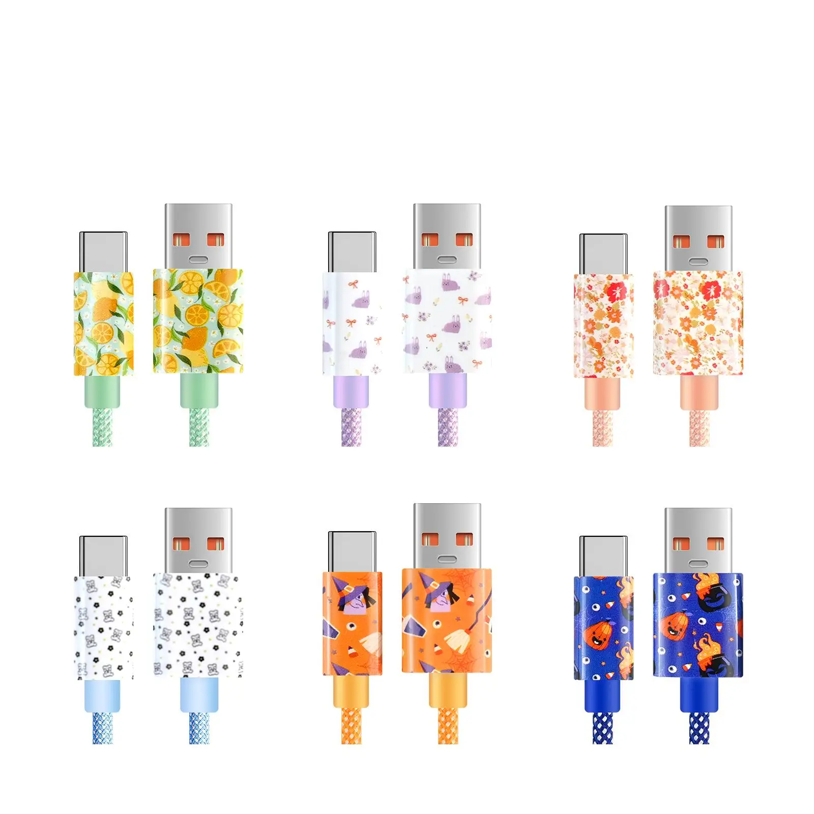 3.3 ft./6.6 ft./10 ft USB-C Cable Fast Charging USB Type-C Cable – High Speed Data Sync – Durable Flex Cord for Multiple Devices