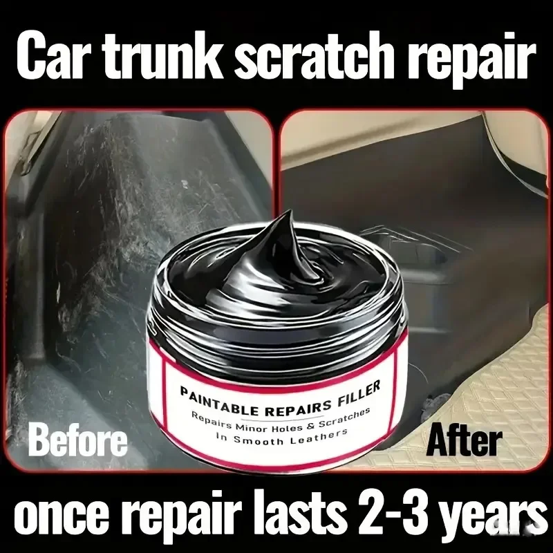 Multifunctional automotive repair wax, plastic parts refurbishing agent, internal gloss enhancer, tire and leather polish