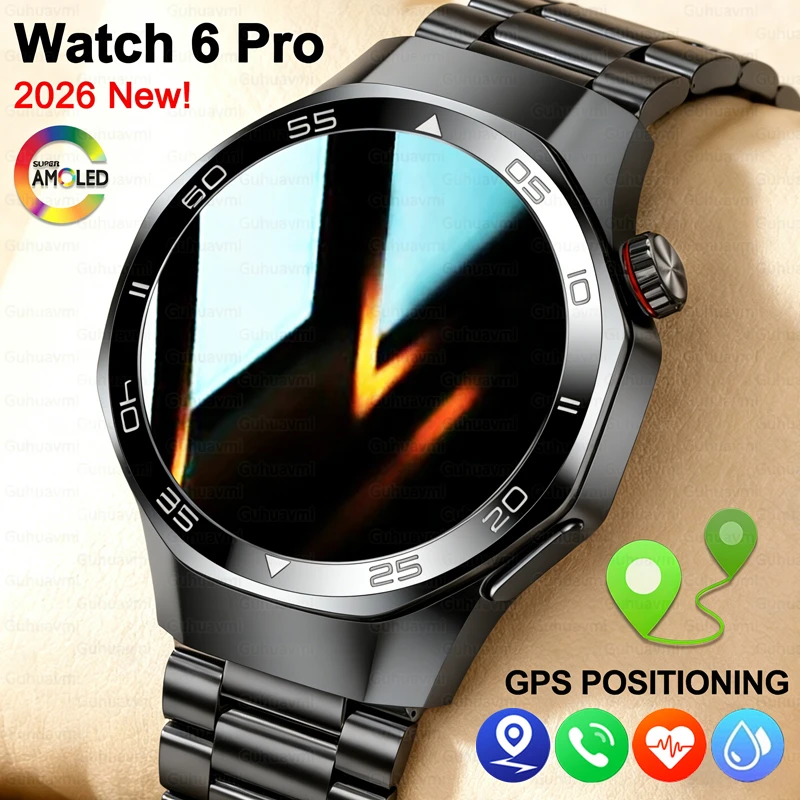 2026 Upgrade WATCH 6 PRO Smart Watch Men 1.53