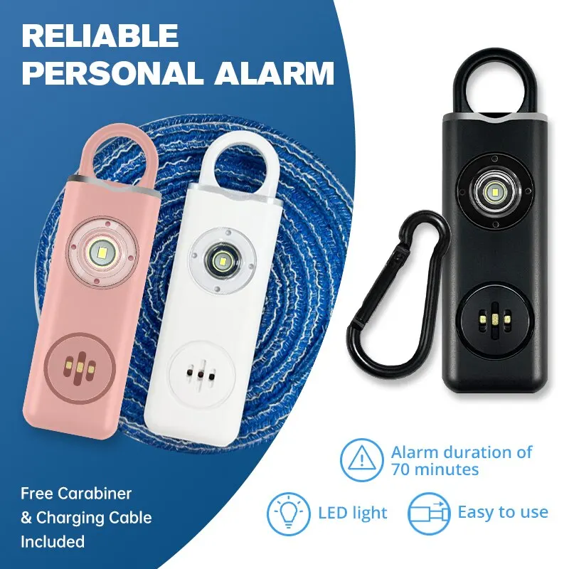 He Original Personal Safety Siren for Women – 130dB Siren, Strobe & Key Chain 3 Pop Colors AF2004 Anti Robbery Call for Help