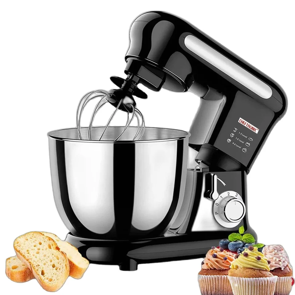 Multifunction Electric Stand Mixer 1000W 3.5L for Home Kitchen Use, Food Dough Baking Mixer with Plastic Housing and Accessories