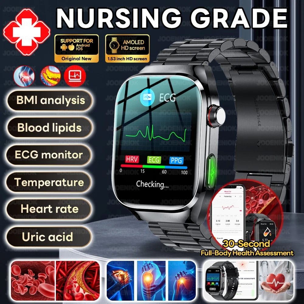 2026 New One-click Body Health Analysis Smart Watch Five-Organ Health Management Uric Acid Blood Pressure Smartwatch Men Women