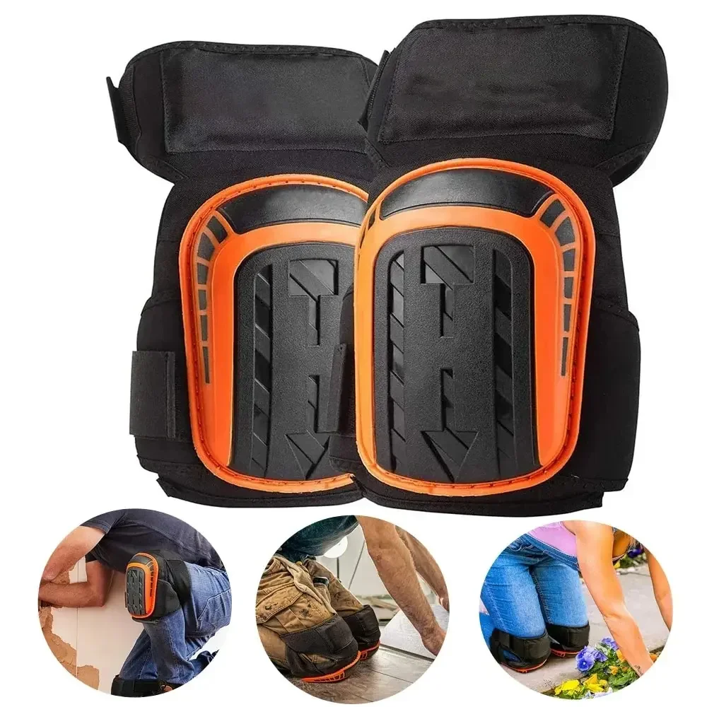 Professional Heavy Duty EVA Foam Padding Knee Pads with Comfortable Gel Cushion and Adjustable Straps for Work and Gardening.