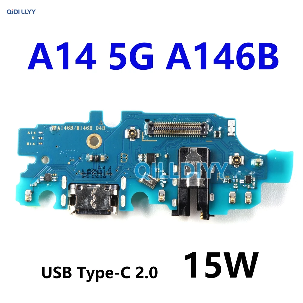 Charging Port Board Smartphone USB 15W Charging Dock Board Replacement Parts For Samsung Galaxy A14 5G A146B A146