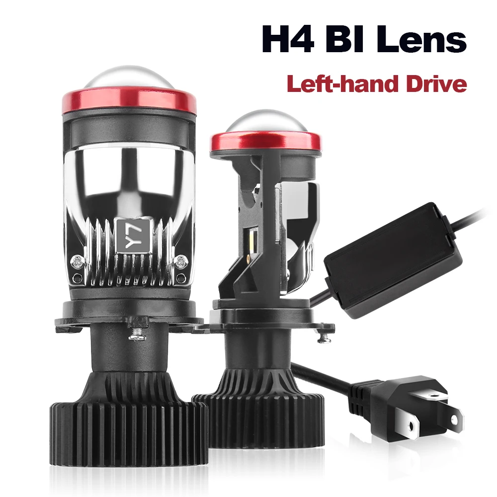 160W 100000LM Auto Lamps Mini Lens LED H4 9003 HB2 Bulb Headlights Car Motorcycle Projector Len LED Automotive 12V LHD Headlamps