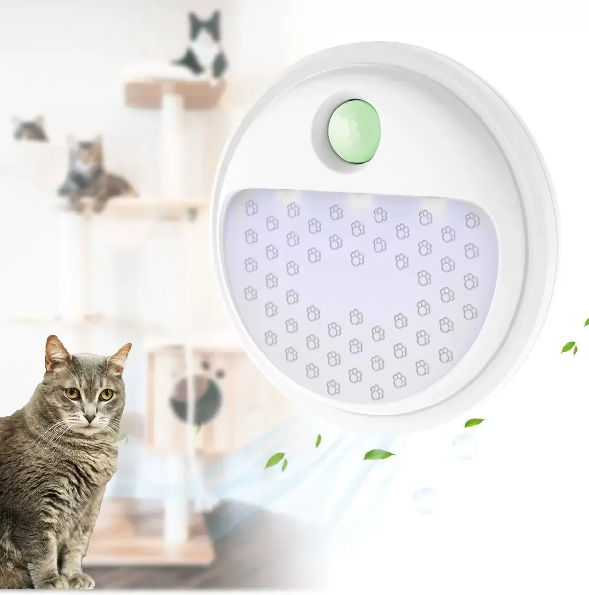 Intelligent Pet Deodorizer with Ozone Sterilization And UV Disinfection Air Purifier for Cat Litter Box Automatic Odor Eliminato