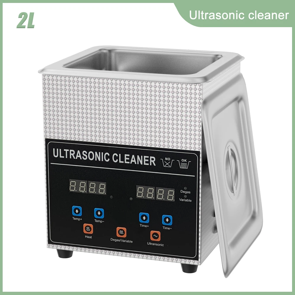 2L Ultrasonic Cleaner Glass Jewelry Watch Tools Ultrasonic Cleaning Machine 60W 120w Ultrasound Bath Ultrasonidos Limpiador