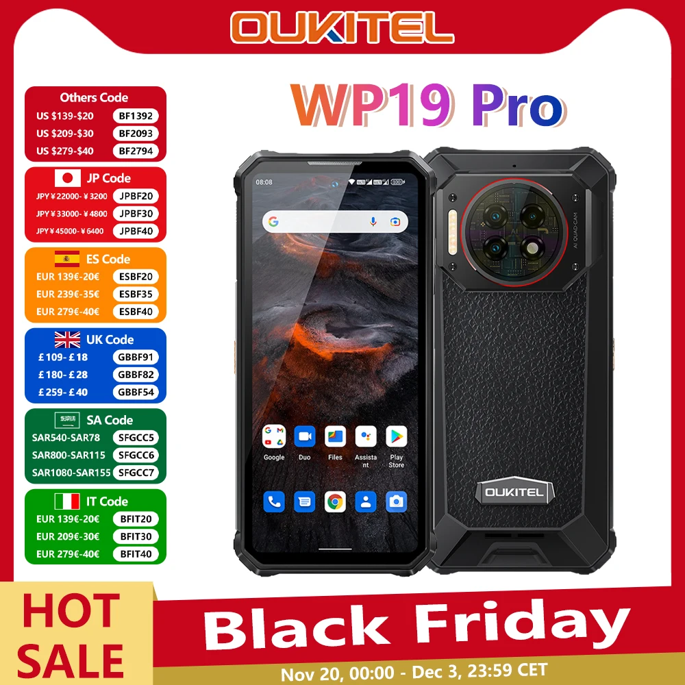 Oukitel WP19 Pro Rugged Phone 6.8