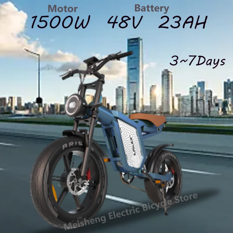 City electric bicycle JANSNO X60 Dual Motor 1500W Electric Mountain Bike, 48V 23Ah 80 Miles Range Hydraulic Brakes ebike