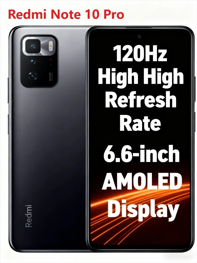 Redmi Note 10 Pro 5G Dimensity 1100 120Hz Refresh Rate 67W Charging 6.6