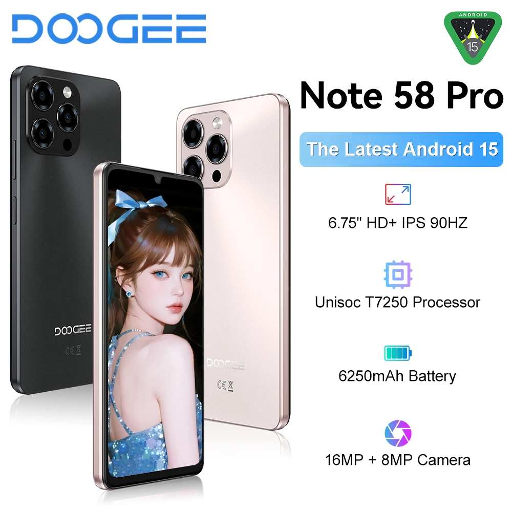 DOOGEE Note58 Pro Smartphone 6.75