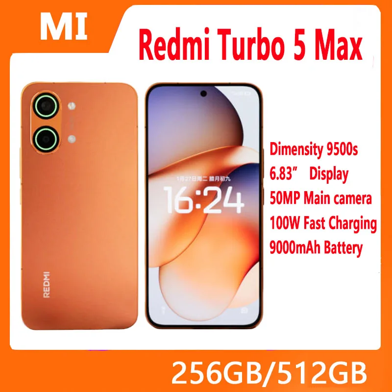 Xiaomi Redmi Turbo 5 Max 256GB/512GB Dimensity 9500s 6.83
