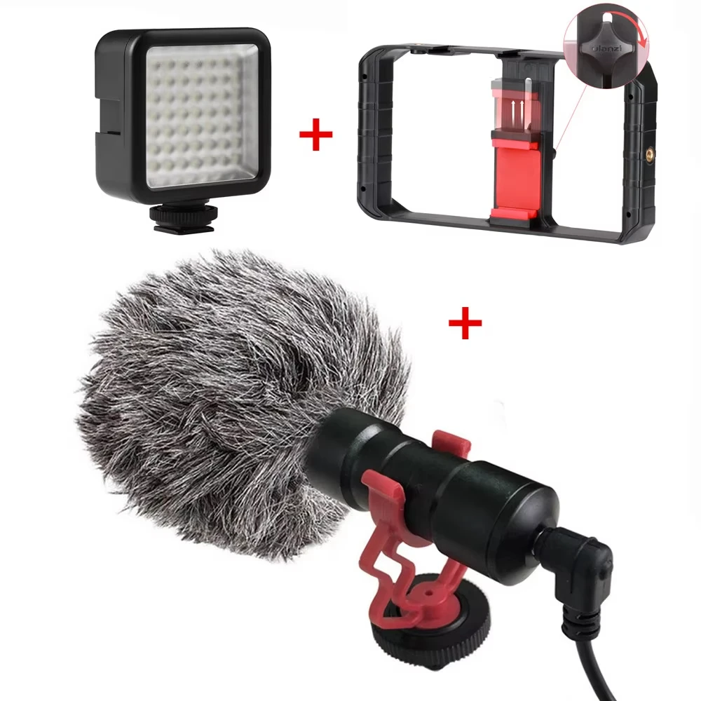 GAM-MG1 Shotgun Video Microphone Universal Recording Microphone Mic for DSLR Camera iPhone Android Smartphones Mac Tablet