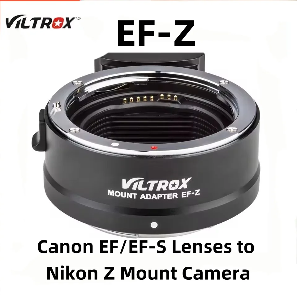 VILTROX EF-Z Auto Focus Lens Mount Adapter Ring Converter for Canon EF/EF-S Lenses to Nikon Z Mount Compatible with Z6 Z7 Z50 Z8